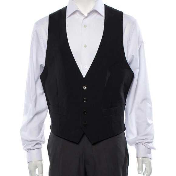 Giorgio Armani Black Suit Vest